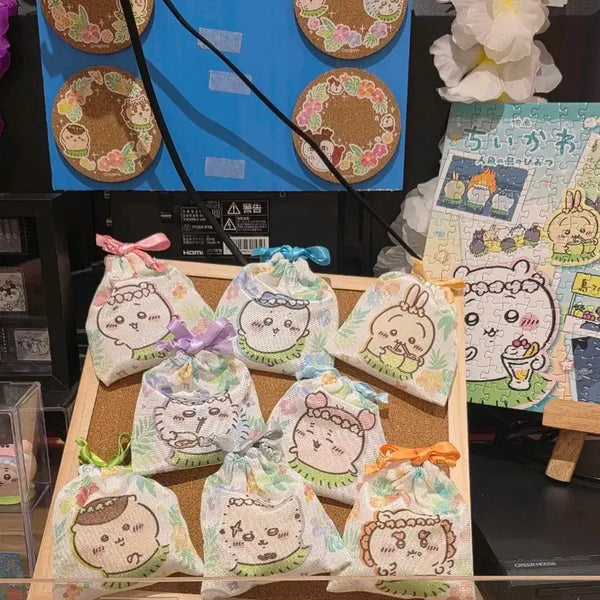 [BUNJANG] Chiikawa Mermaid Island Mascot Pouch / 인어의 섬 마스코트 치이카와 파우치 - 치이카와, 랏코