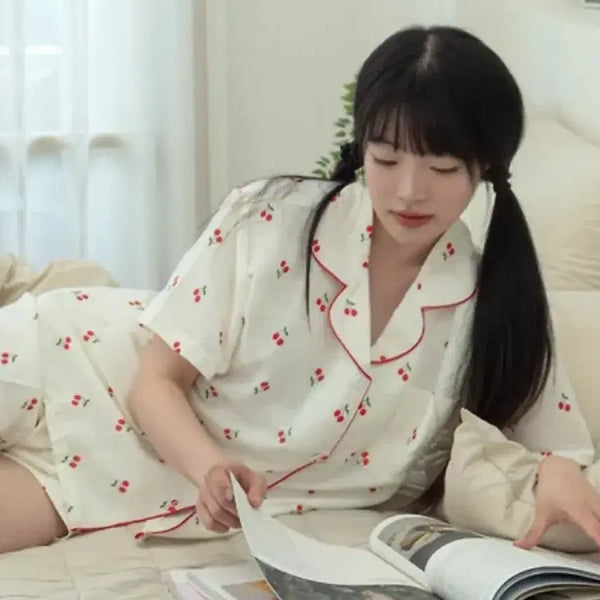 [BUNJANG] Cherry Pajama Set - New / 체리잠옷세트 새것