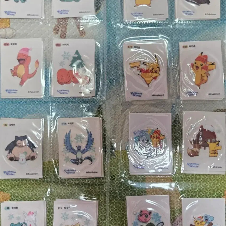 [BUNJANG] Pokemon Stickers Full Set (Sealed & Unsealed) / 포켓몬 띠부씰 호빵 30종 개봉 미개봉 세트 판매
