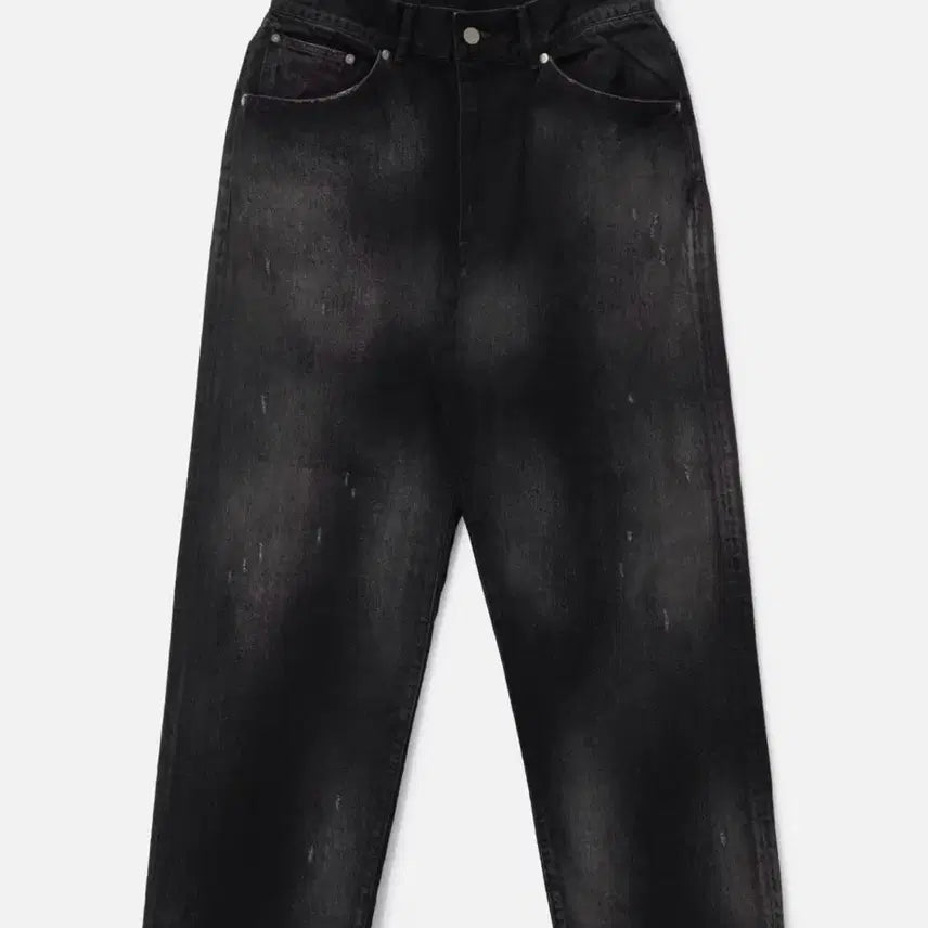 [BUNJANG] ANCELLM Aging Tapered 5-Pocket Denim Pants Black Size 2 / ANCELLM 에이징 테이퍼드 5포켓 데님 팬츠 블랙 2사이즈