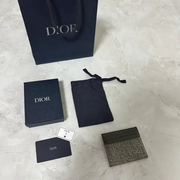 [BUNJANG] Dior Ruthenium Card Holder / 디올 루테늄 카드지갑