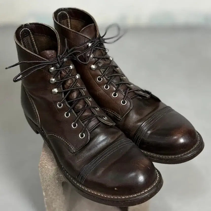 [BUNJANG] Red Wing 8111 Iron Ranger Amber Harness Boots (10.5D) / OG USA Made 레드윙 8111 아이언레인저 하드에이징