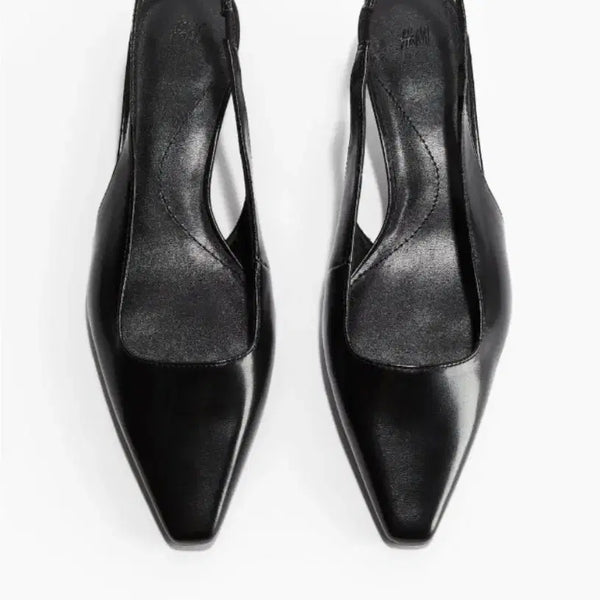 [BUNJANG] H&M Pointed Slingback Stiletto Heels Shoes / H&M 포인티드 슬링백 슈즈 스틸레토 힐 구두 225 230
