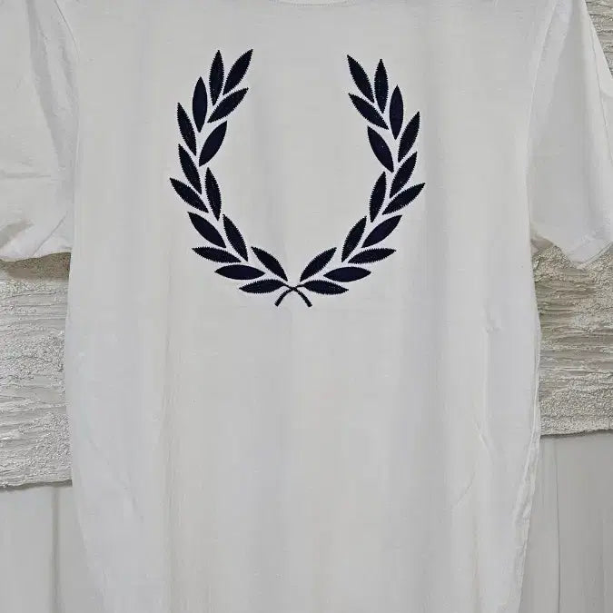[BUNJANG] Fred Perry Men's White Short Sleeve T-Shirt Size M / (97~100추천) FREDPERRY  프레드페리 화이트  남성 반팔티