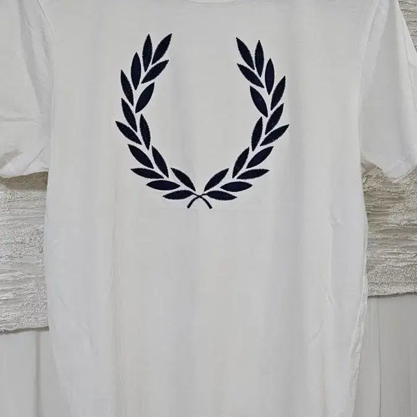 [BUNJANG] Fred Perry Men's White Short Sleeve T-Shirt Size M / (97~100추천) FREDPERRY  프레드페리 화이트  남성 반팔티