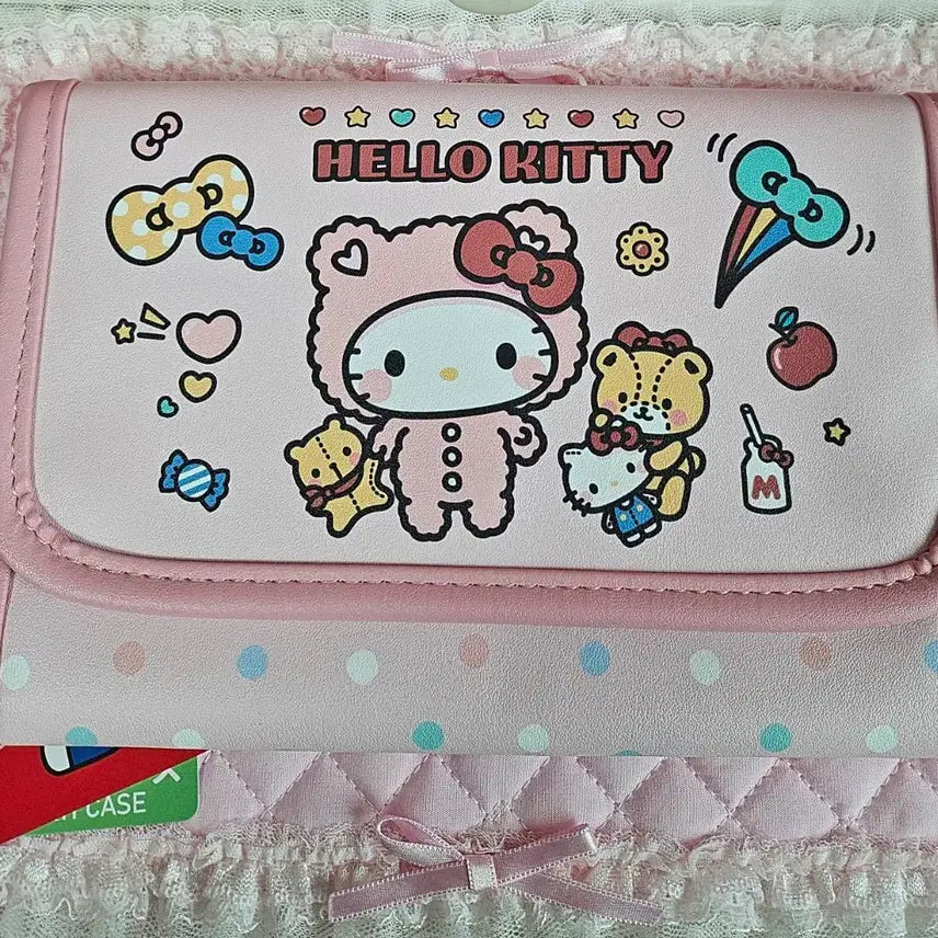 [BUNJANG] Sanrio Hello Kitty Bear Bankbook Multi Pouch / (일본정품) 산리오 헬로키티 곰돌이 통장 멀티 파우치