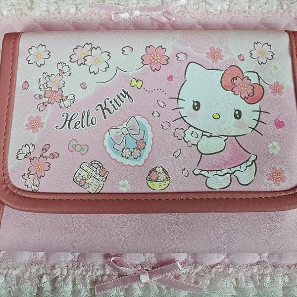 [BUNJANG] Sanrio Hello Kitty Sakura Passbook Multi Pouch (Japan Authentic) / (일본정품) 산리오 헬로키티 사쿠라 통장 멀티 파우치