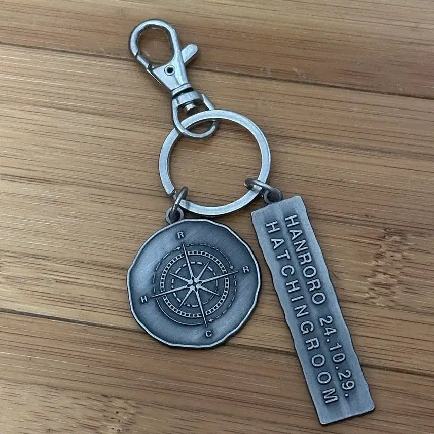 [BUNJANG] Hatching Room Hanro Reo Compass Keyring / 해칭룸 한로로 나침반 키링