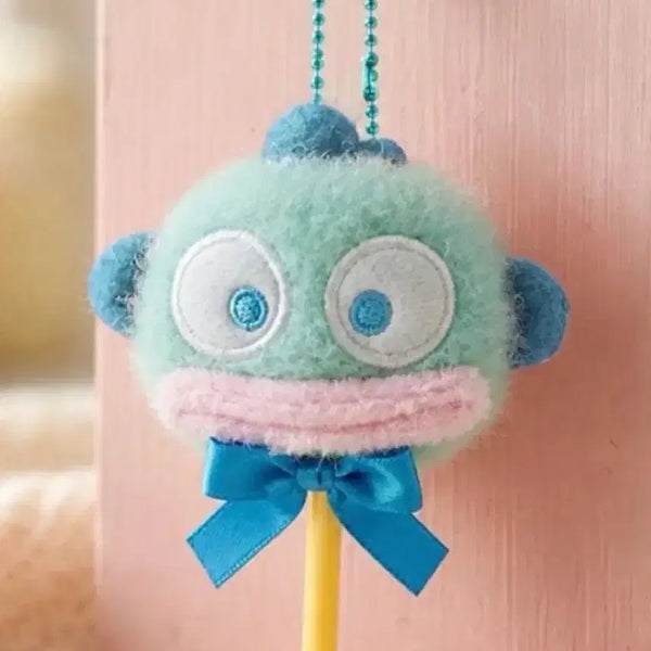 [BUNJANG] Sanrio Hangyodon Cotton Candy Keyring Bag Charm / 산리오 한교동 솜사탕키링 한교동 가방고리