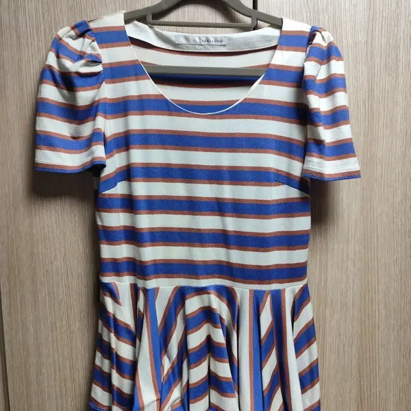 [BUNJANG] Lenibean Striped Frill Blouse / 최종가격내림)레니본 줄무늬 프릴 블라우스