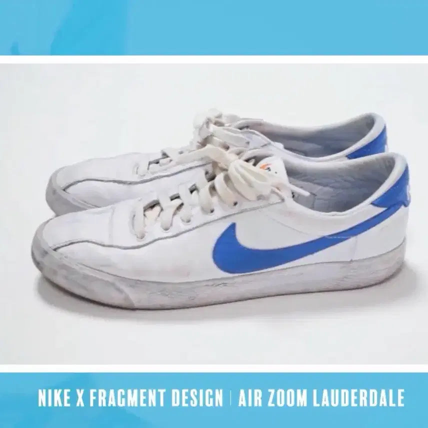 [BUNJANG] Nike x Fragment Zoom Lauderdale White Light Photo Blue 245 / 나이키 x 프라그먼트 줌 로더데일 화이트 라이트 포토 블루 245