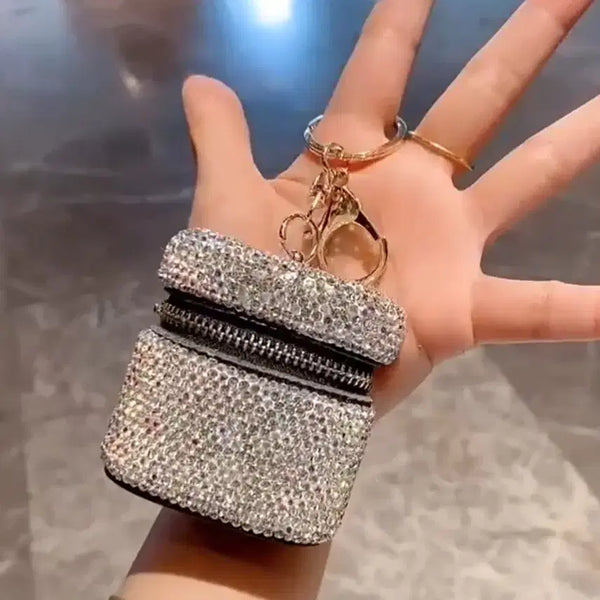 [BUNJANG] Sparkling Gem Pouch Keychain / 블링블링 보석파우치 키링