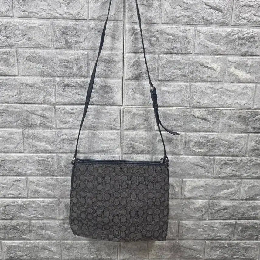 [BUNJANG] Coach Signature Pattern Crossbody Bag / 코치 시그니처 패턴 크로스백  사이즈 25*30 상태양호