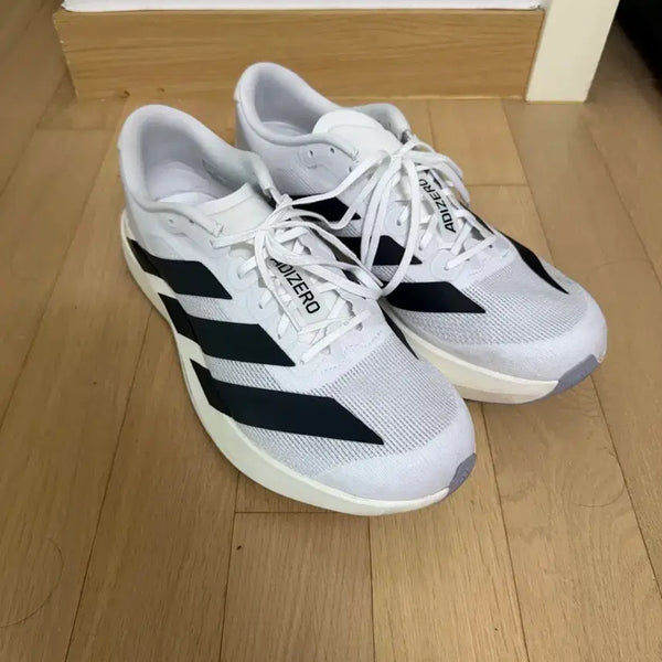 [BUNJANG] Adidas Adizero EVO SL Cloud White Core Black / 아디다스 아디제로 EVO SL 클라우드 화이트 코어 블랙(295)