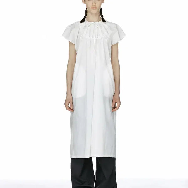 [BUNJANG] Burmula Shirring Puff Sleeve Dress White / Burmula shirring puff sleeve dress 화이트