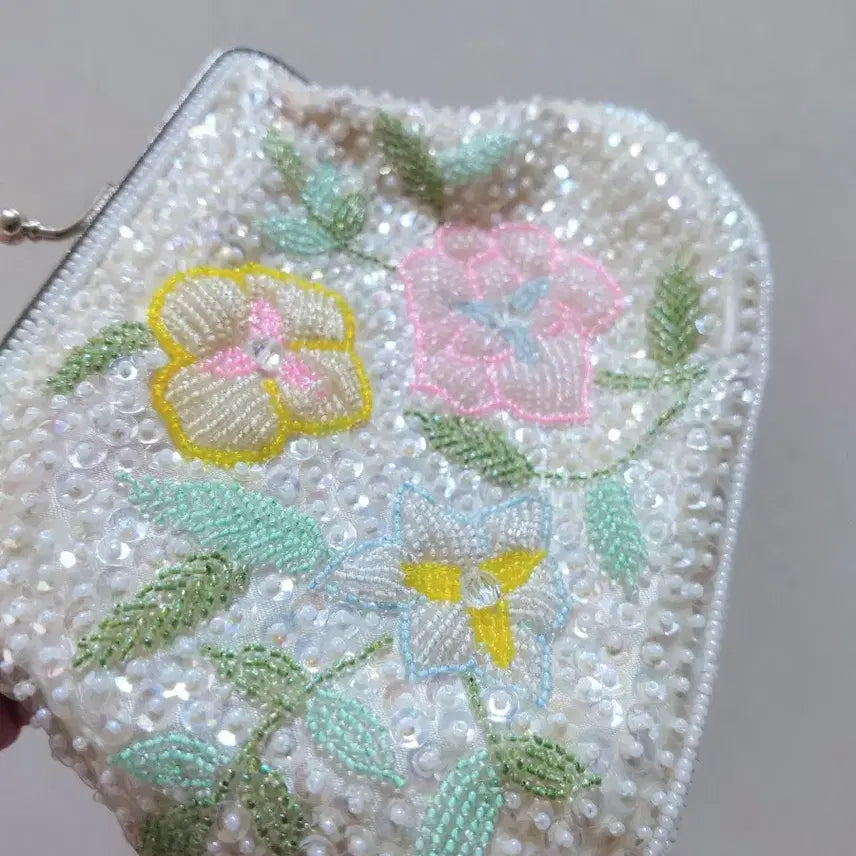 [BUNJANG] French Beaded Tote Bag / 프랑스 비즈 토트백