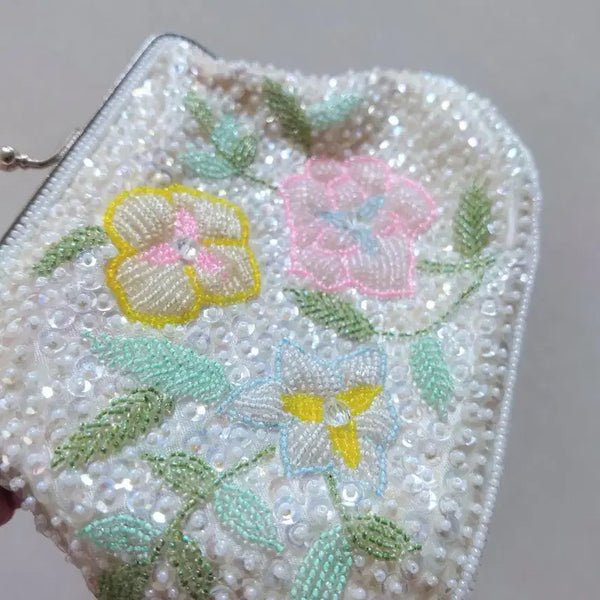[BUNJANG] French Beaded Tote Bag / 프랑스 비즈 토트백