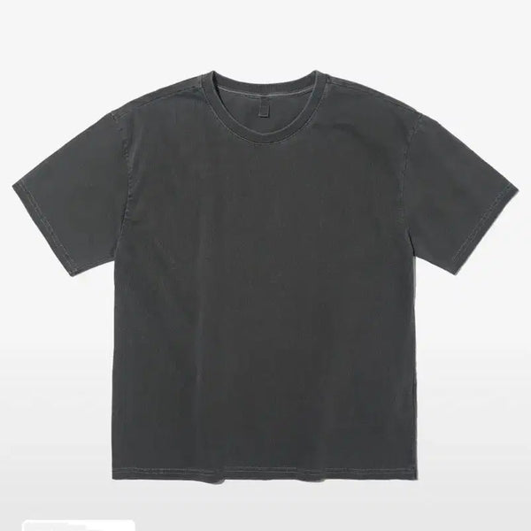 [BUNJANG] Pigment Plain Cropped T-Shirt / (1회착용) 피그먼트 플레인 크롭 반팔티