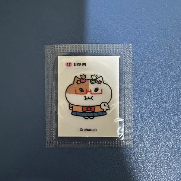 [BUNJANG] Character Sticker (17) - Mint Condition / 17번 안경냐미 쫀냐미 띠부씰