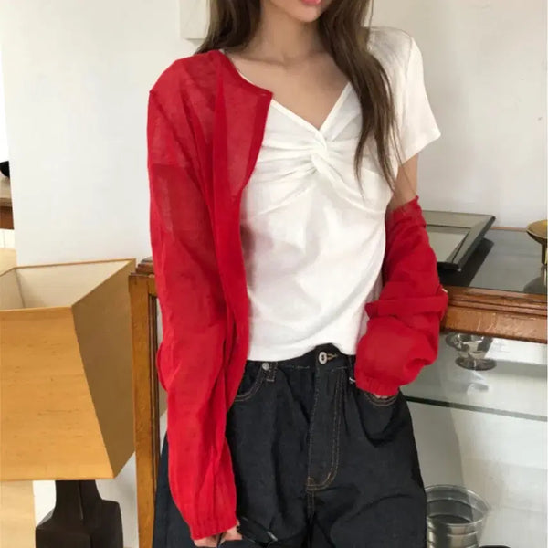 [BUNJANG] Seoul Based Basic Linen Cardigan (Black) / 서울 베이스드 살안타템 가디건(블랙)