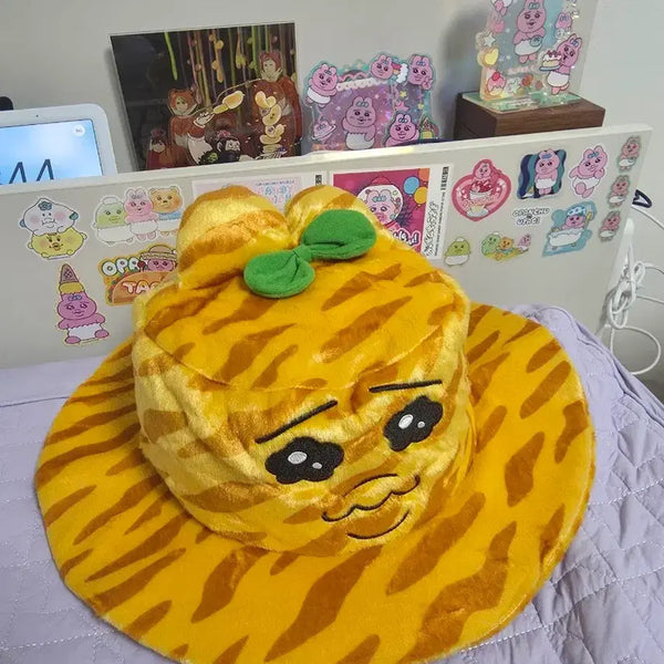 [BUNJANG] Oppanjyu Leopard Print Safari Hat / 오빤쮸 빤쮸토끼 사파리 호피 모자