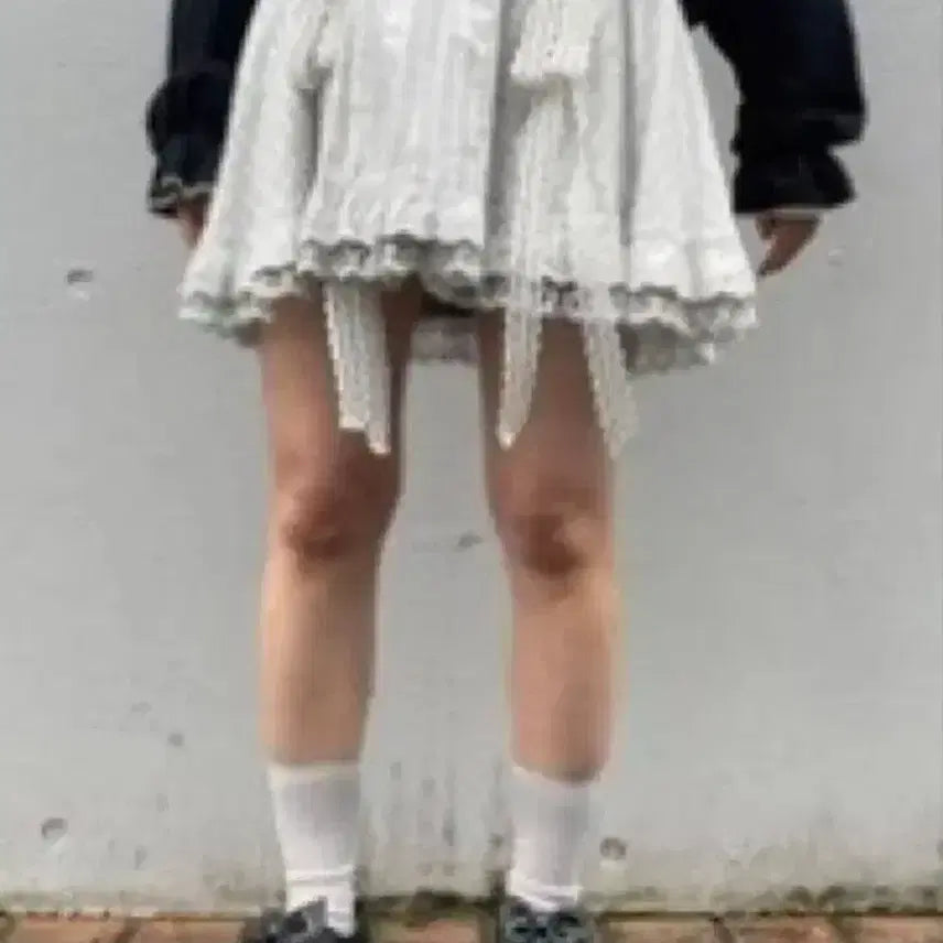 [BUNJANG] Candy Stripper Frill Mini Skirt / 캔디 스트리퍼 candy stripper 프릴 미니 스커트