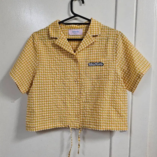 [BUNJANG] Rolleral roller Cropped Jacket-Type Shirt / 미착용)로라로라 크롭 자켓형 셔츠