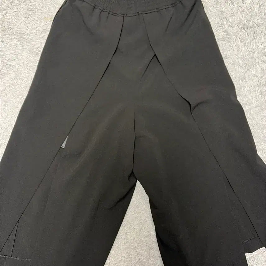 [BUNJANG] SYSTEM Women's Banding Wide Slit Pants / 시스템 여성 밴딩 와이드 트임팬츠 F