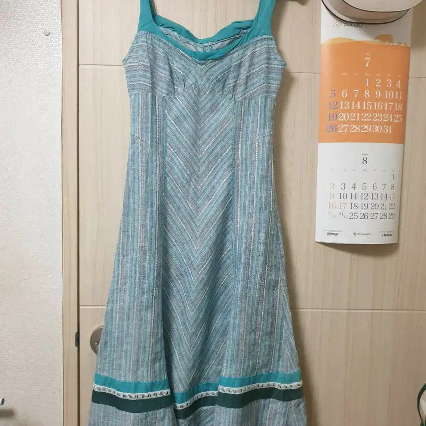[BUNJANG] Magin Night Bridge Linen Bustier Dress / 매긴나잇브릿지 뷔스티에 나시 린넨 마 원피스