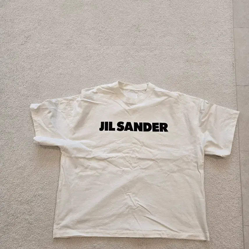 [BUNJANG] Jil Sander Logo Short Sleeve T-Shirt White XL / 질샌더 로고 반팔 티셔츠 화이트 /XL