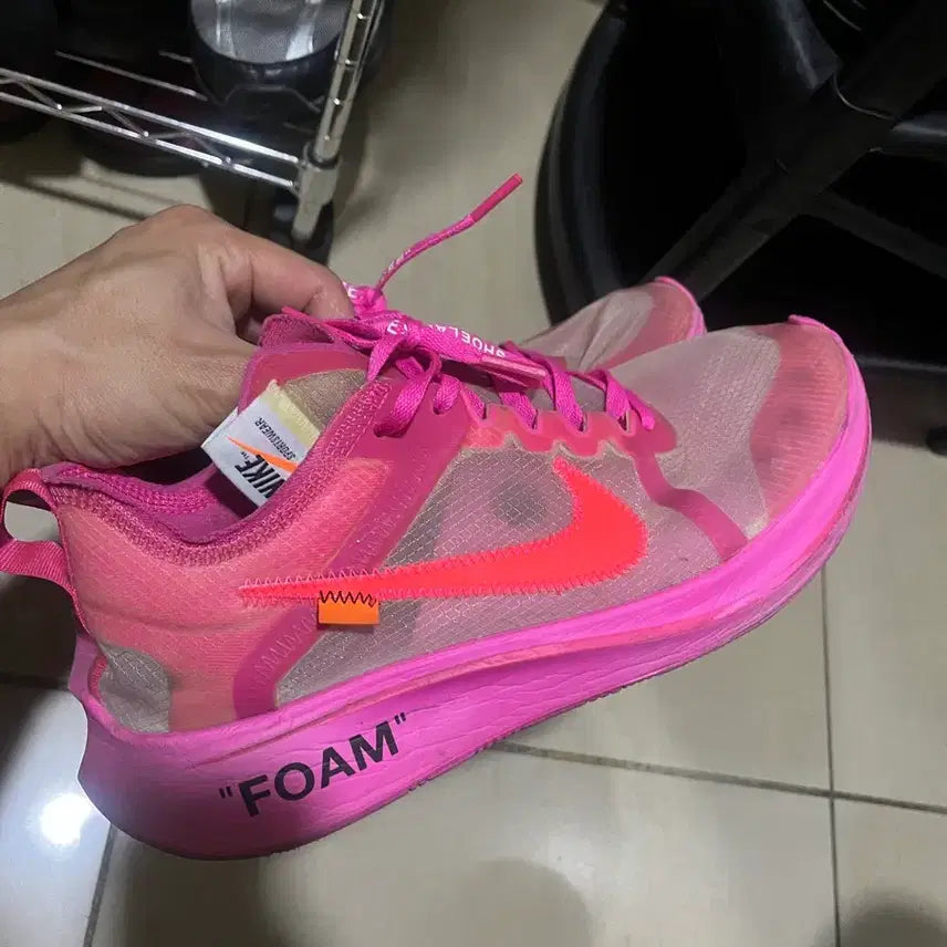 [BUNJANG] Nike x Off-White Zoom Fly SP Tulip Pink / 나이키 x 오프화이트 줌 플라이 SP 튤립 핑크