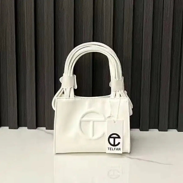[BUNJANG]  Telfar Mini Tote Bag White / 새상품 텔파 미니 토트백 화이트 여성 미니가방 데일리백