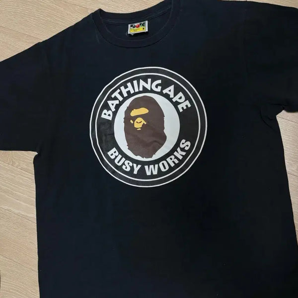 [BUNJANG] BAPE Black Gorilla Logo T-Shirt / 베이프 반팔티