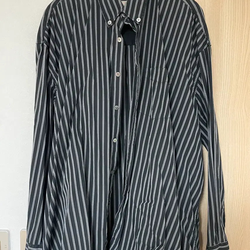 [BUNJANG] Our Legacy x Stussy Borrowed HP Shirt Black Stripe / [XL] 아워레가시X스투씨 버로우드 HP셔츠 블랙스트라이프