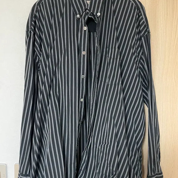 [BUNJANG] Our Legacy x Stussy Borrowed HP Shirt Black Stripe / [XL] 아워레가시X스투씨 버로우드 HP셔츠 블랙스트라이프