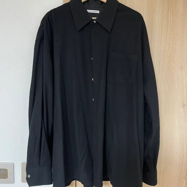[BUNJANG] Our Legacy Borrowed Wool Shirt Black / [52] 아워레가시 버로우드 울 셔츠 블랙
