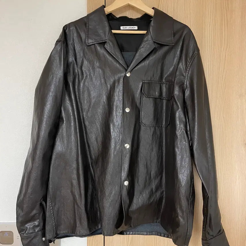 [BUNJANG] Our Legacy Venice Faux Leather Blouson Brown / [52] 아워레가시 베니스 faux 레더 블루종 브라운