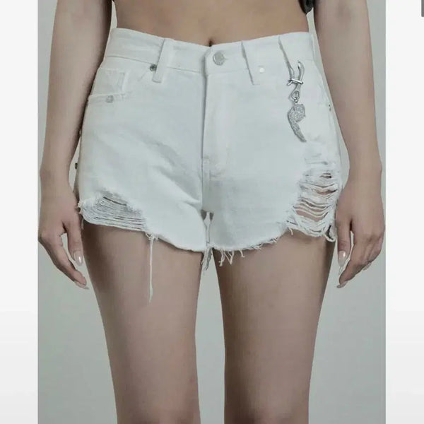 [BUNJANG] Et Osome Rivet Damage Keyring Shorts / 에트오소메 데미지 키링 쇼츠 Rivet Damage Keyring Shorts pants