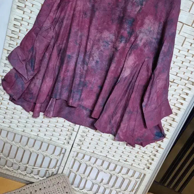 [BUNJANG] Millennium In-yeon Natural Dye Blouse / 미사용!천년인견자연염색여성77~88