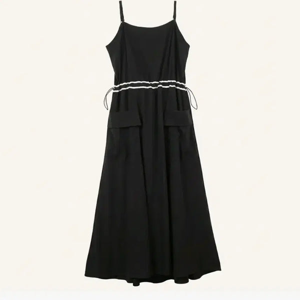 [BUNJANG] String Halter Neck Long Dress / L340 스트링 끈나시 롱 원피스