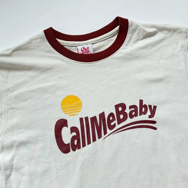 [BUNJANG] Call Me Baby Ringer T-Shirt / 콜미베이비 링거티