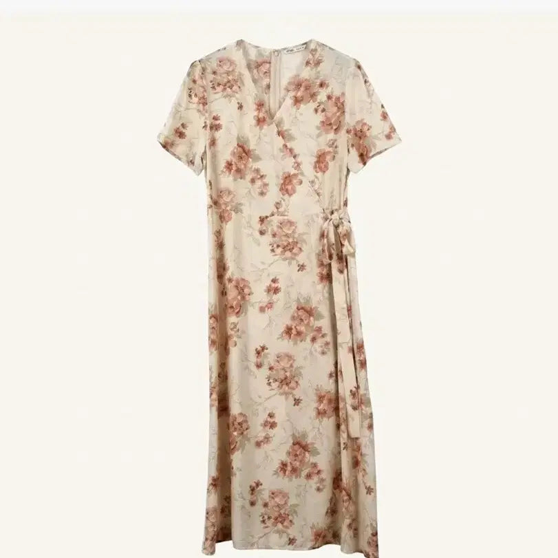 [BUNJANG] MIXXO Floral Long Dress / 미쏘 플라워 롱원피스