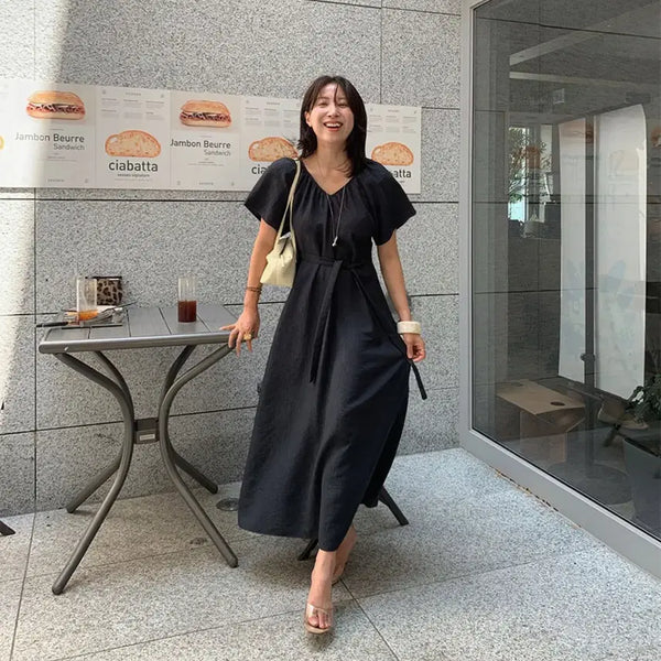 [BUNJANG] Yourmemo Mong's Long Dress Black / 유어메모 - 몽스 롱 원피스 (새제품)