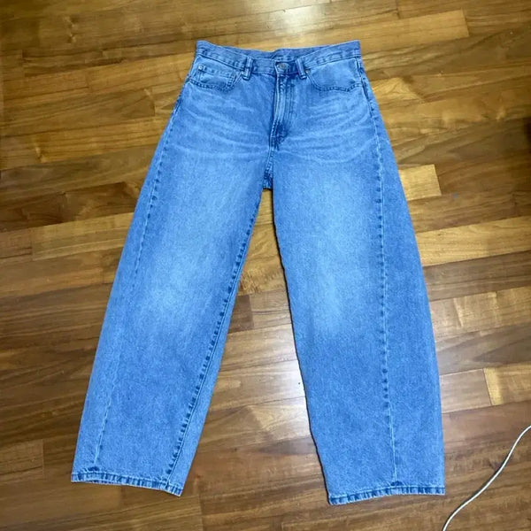 [BUNJANG] GU Barrel Leg Jeans Size 30 / GU 배럴레그진 사이즈 30