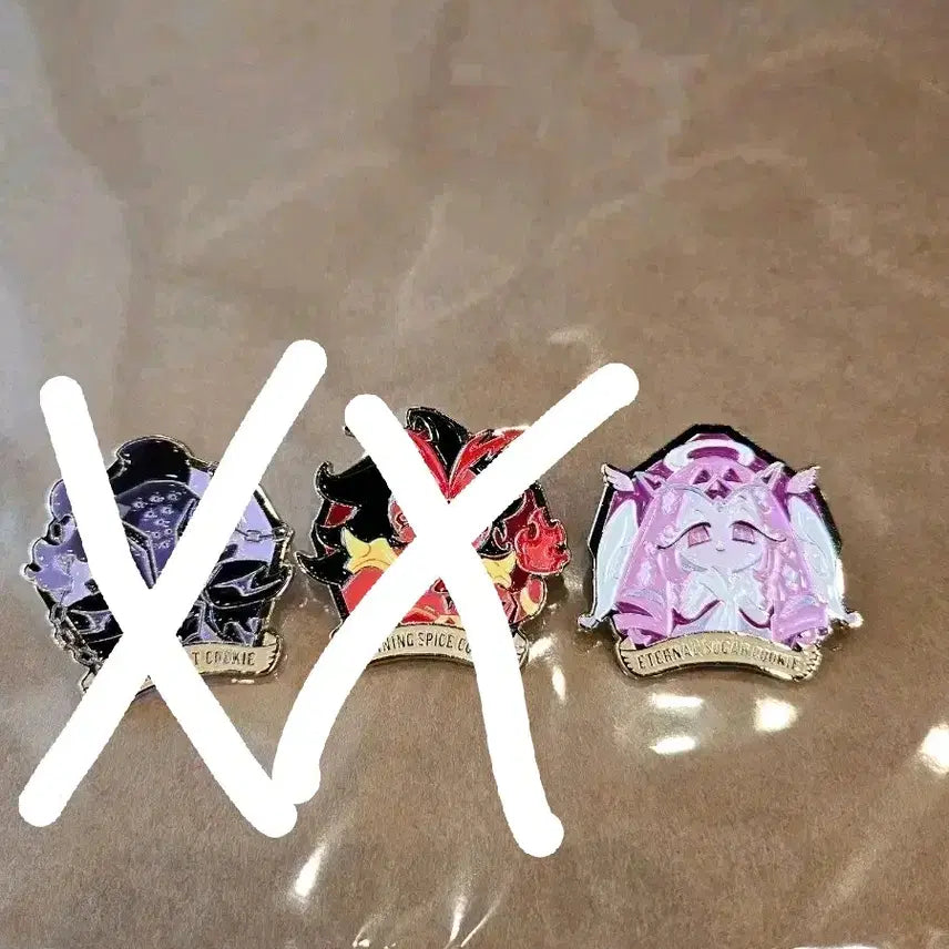[BUNJANG] Cookie Run: Kingdom Metal Pin Badge / 쿠키런 쿠킹덤 부산팝업 메탈 핀뱃지
