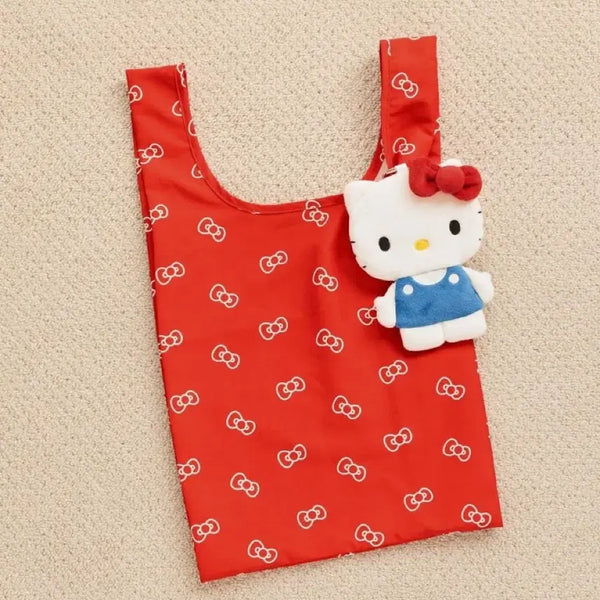 [BUNJANG] Lowry's Farm Hello Kitty Doll Pouch Eco Bag Red / 로리즈팜) -미개봉 무배- 헬로키티 인형 파우치 에코백 레드