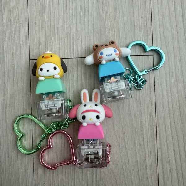 [BUNJANG] Sanrio Character Keycaps Set (My Melody, Cinnamoroll, Pochacco) / 산리오 키캡(마이멜로디, 시나모롤, 포차코)