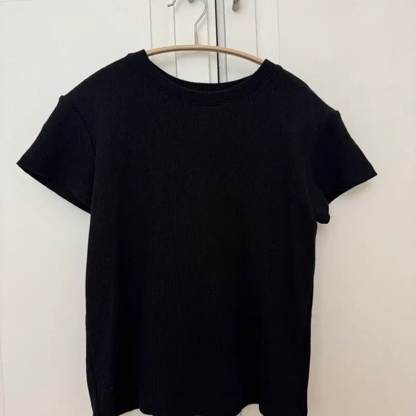 [BUNJANG] L'Euvre Waffle T-Shirt Black / 루에브르 와플티