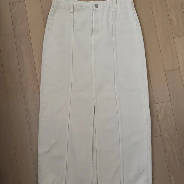 [BUNJANG] Zara Ivory Denim Long Skirt / 자라 아이보리 데님 롱 스커트