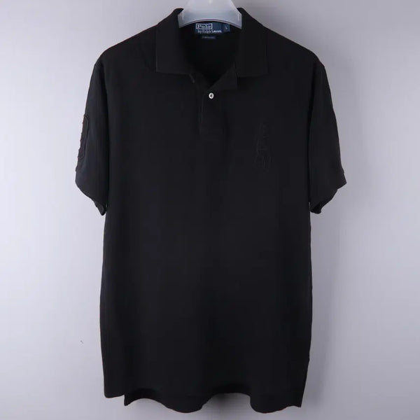 [BUNJANG] Polo Ralph Lauren Big Pony PK T-shirt Black (L) / 폴로 랄프로렌 빅포니 PK 카라티 반팔 블랙 (L)